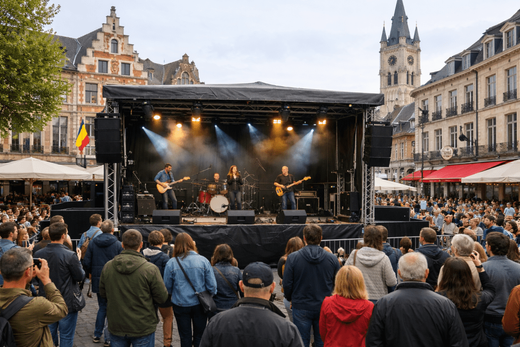 location d'une scène mobile en Belgique